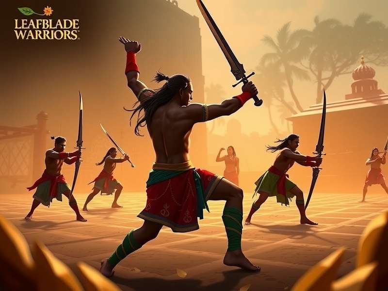 Leafblade Warriors Gameplay - Kalaripayattu Warrior Battling in Kerala Arena
